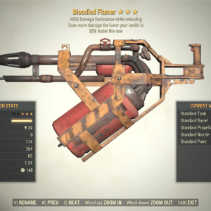 Screenshot of a Fallout 76 item for PC & Steam players, showing the stats.