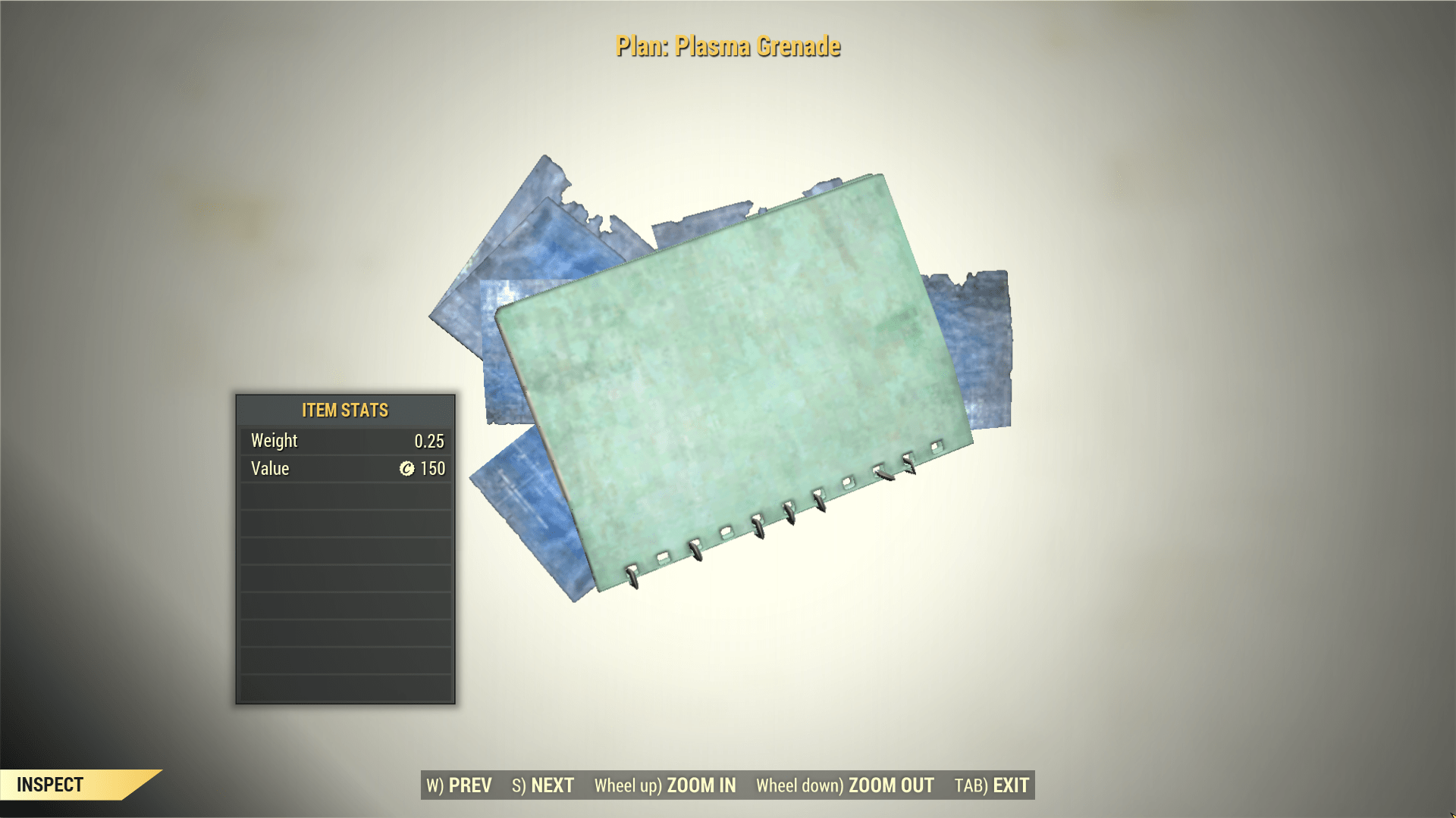 Screenshot of a Fallout 76 item for PC & Steam players, showing the stats.