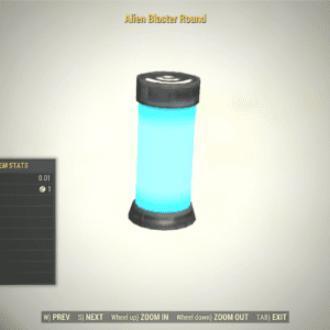 Screenshot of a Fallout 76 item for PC & Steam players, showing the stats.