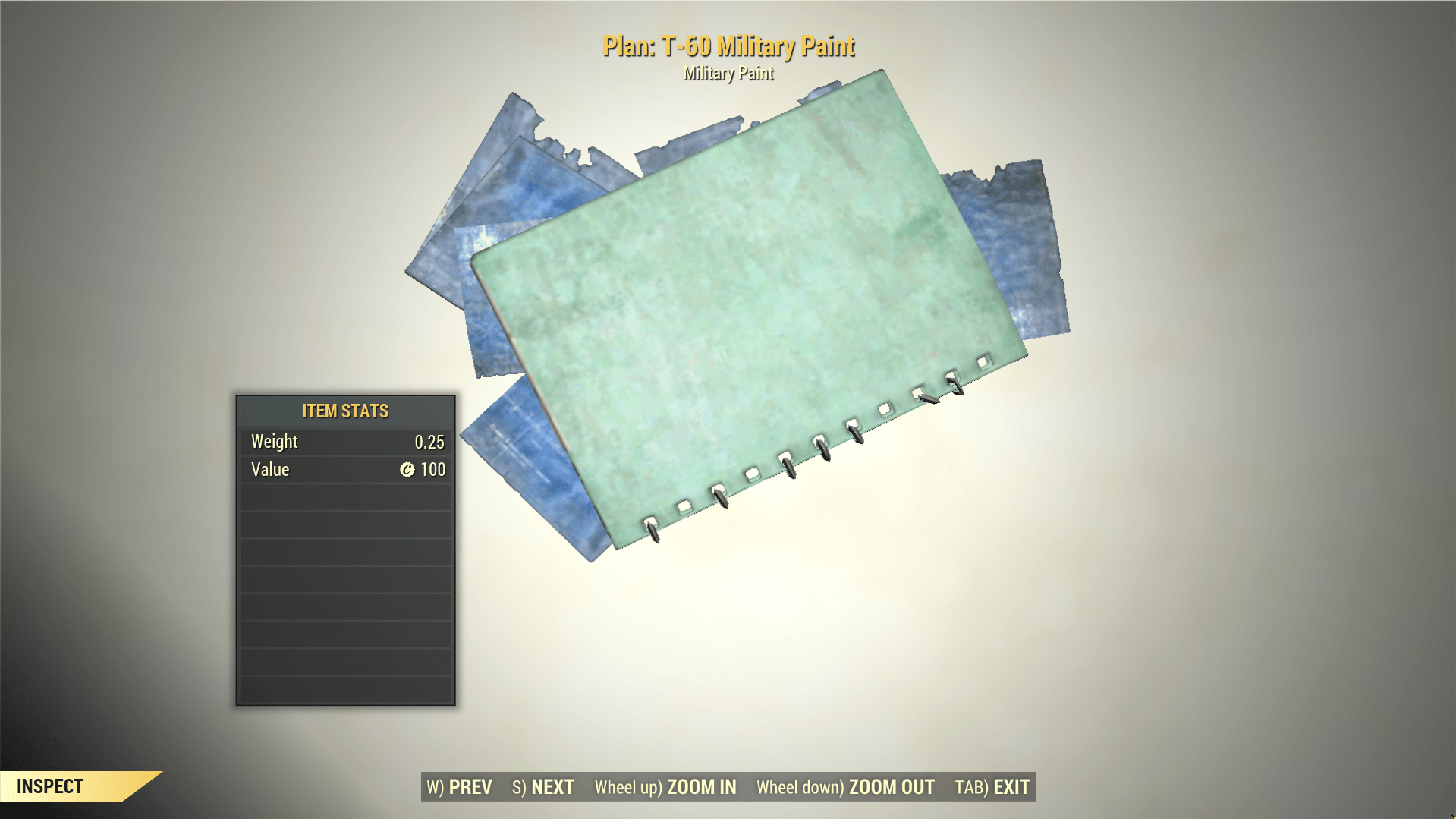 Screenshot of a Fallout 76 item for PC & Steam players, showing the stats.