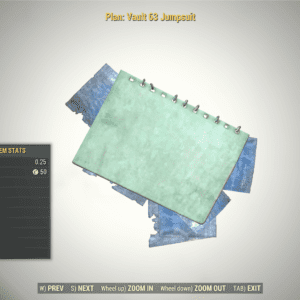 Screenshot of a Fallout 76 item for PC & Steam players, showing the stats.