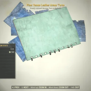 Screenshot of a Fallout 76 item for PC & Steam players, showing the stats.
