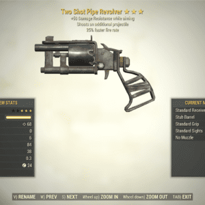 Screenshot of a Fallout 76 item for PC & Steam players, showing the stats.
