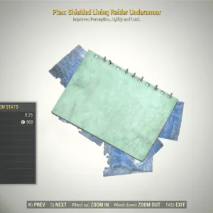 Screenshot of a Fallout 76 item for PC & Steam players, showing the stats.