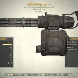 Screenshot of a Fallout 76 item for PC & Steam players, showing the stats.