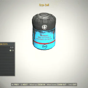 Screenshot of a Fallout 76 item for PC & Steam players, showing the stats.