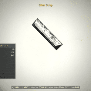 Screenshot of a Fallout 76 item for PC & Steam players, showing the stats.