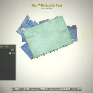 Screenshot of a Fallout 76 item for PC & Steam players, showing the stats.