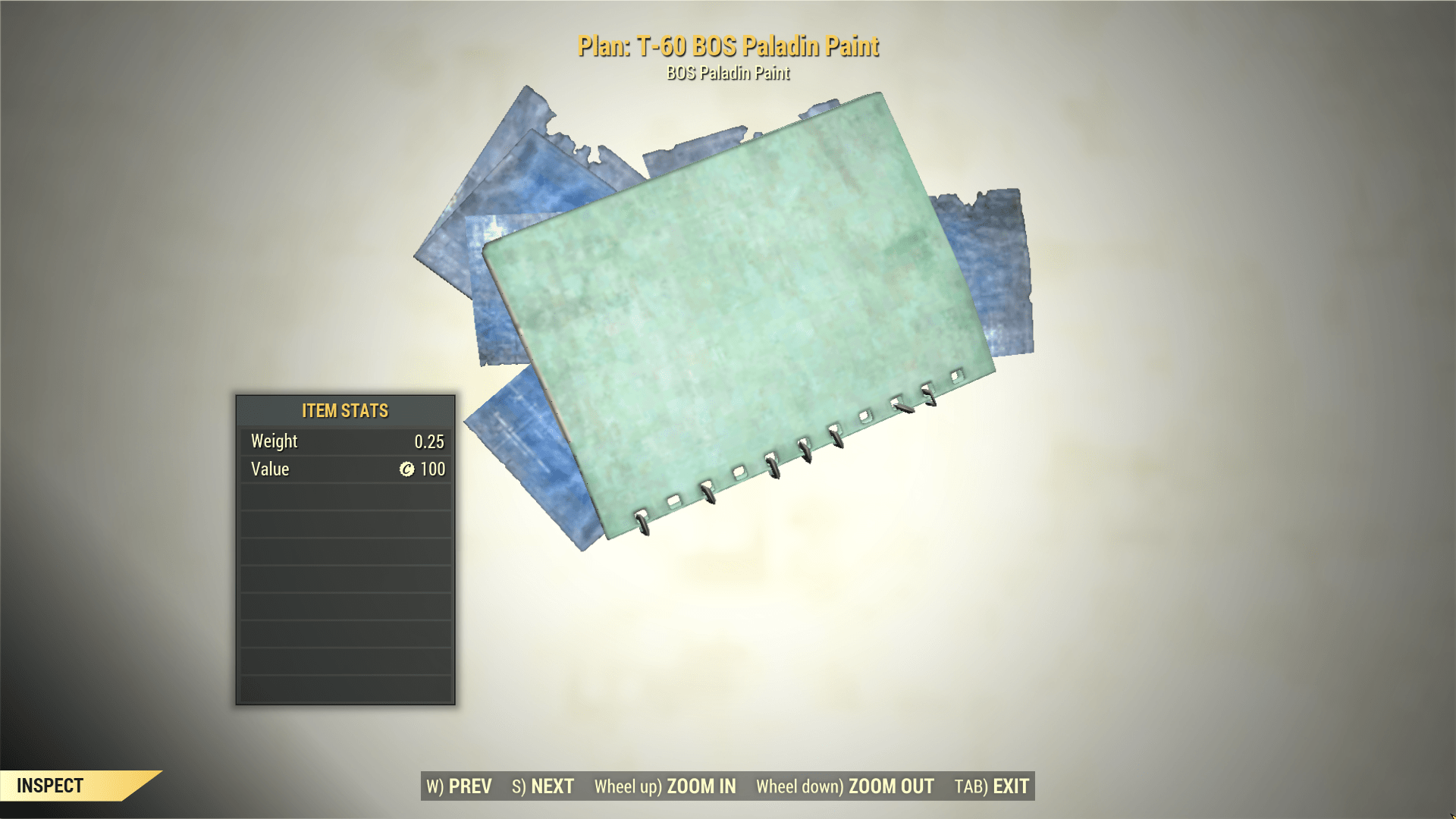 Screenshot of a Fallout 76 item for PC & Steam players, showing the stats.