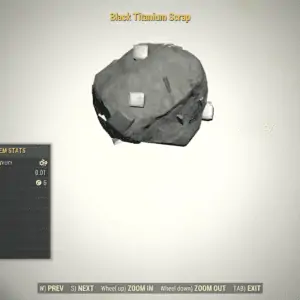 Screenshot of a Fallout 76 item for PC & Steam players, showing the stats.
