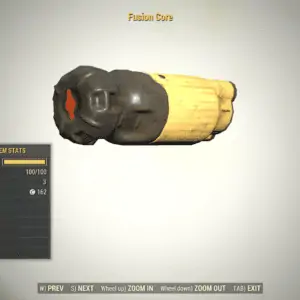 Screenshot of a Fallout 76 item for PC & Steam players, showing the stats.