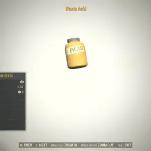 Screenshot of a Fallout 76 item for PC & Steam players, showing the stats.