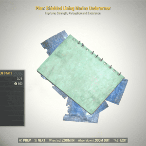 Screenshot of a Fallout 76 item for PC & Steam players, showing the stats.