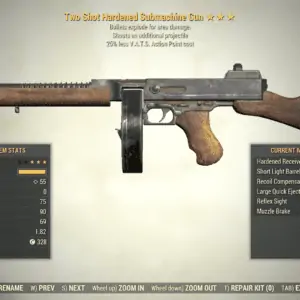 Screenshot of a Fallout 76 item for PC & Steam players, showing the stats.