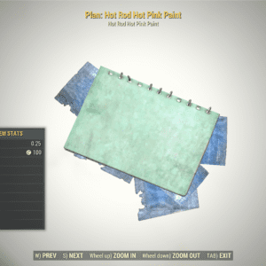 Screenshot of a Fallout 76 item for PC & Steam players, showing the stats.