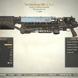 Screenshot of a Fallout 76 item for PC & Steam players, showing the stats.