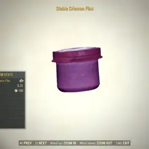 Screenshot of a Fallout 76 item for PC & Steam players, showing the stats.
