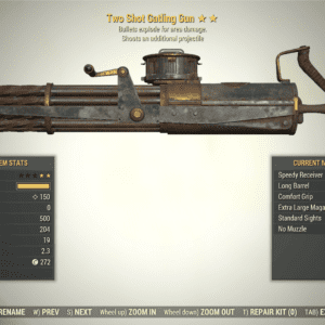 Screenshot of a Fallout 76 item for PC & Steam players, showing the stats.