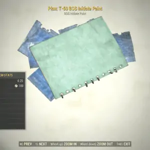 Screenshot of a Fallout 76 item for PC & Steam players, showing the stats.