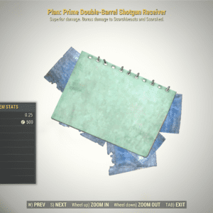 Screenshot of a Fallout 76 item for PC & Steam players, showing the stats.