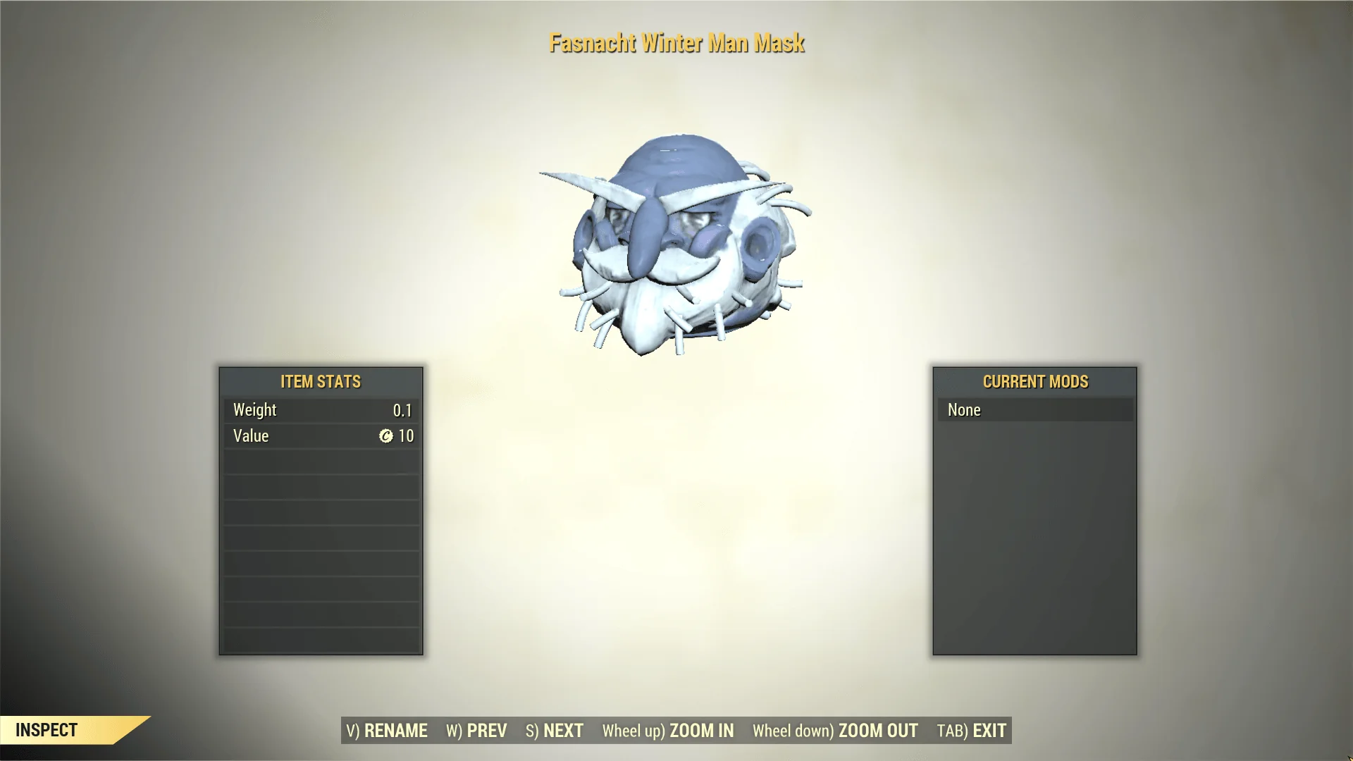Screenshot of a Fallout 76 item for PC & Steam players, showing the stats.