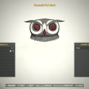 Screenshot of a Fallout 76 item for PC & Steam players, showing the stats.