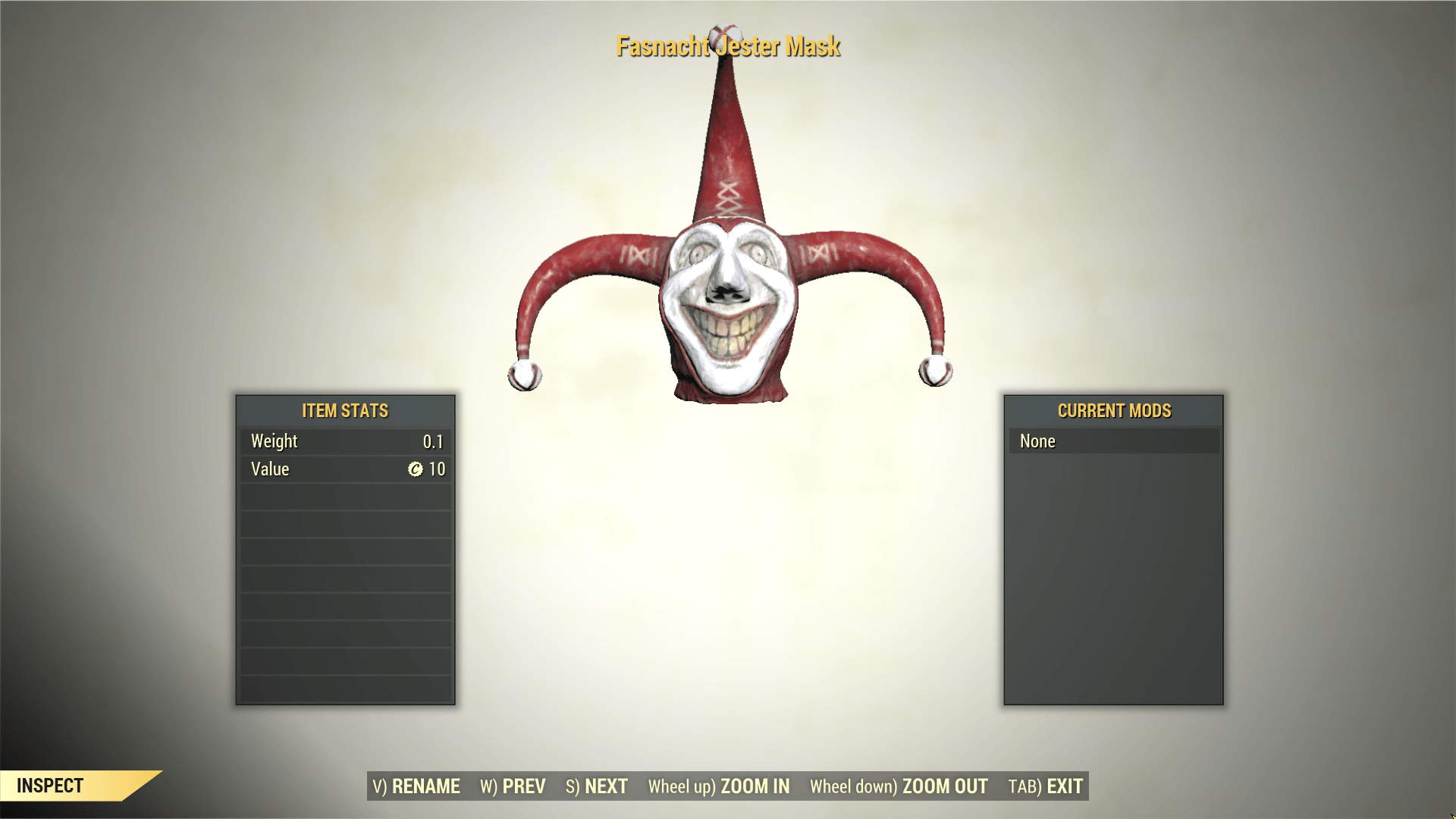 Screenshot of a Fallout 76 item for PC & Steam players, showing the stats.