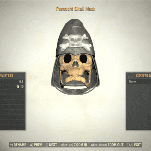 Screenshot of a Fallout 76 item for PC & Steam players, showing the stats.