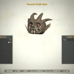Screenshot of a Fallout 76 item for PC & Steam players, showing the stats.