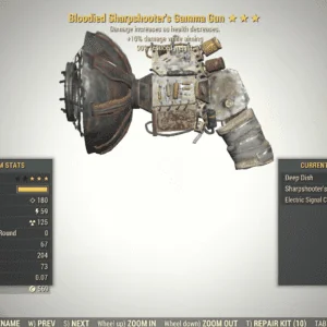 Screenshot of a Fallout 76 item for PC & Steam players, showing the stats.