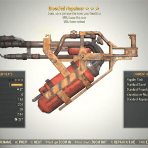 Screenshot of a Fallout 76 item for PC & Steam players, showing the stats.