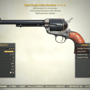 Screenshot of a Fallout 76 item for PC & Steam players, showing the stats.