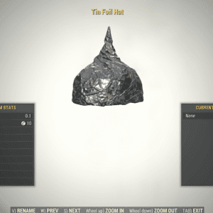 Screenshot of a Fallout 76 item for PC & Steam players, showing the stats.