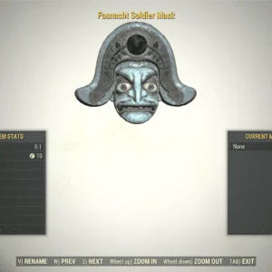 Screenshot of a Fallout 76 item for PC & Steam players, showing the stats.