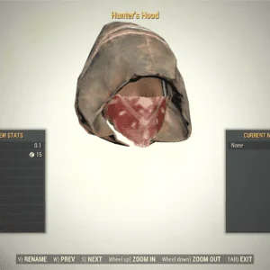Screenshot of a Fallout 76 item for PC & Steam players, showing the stats.