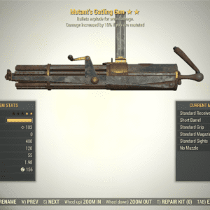 Screenshot of a Fallout 76 item for PC & Steam players, showing the stats.