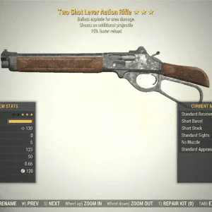 Screenshot of a Fallout 76 item for PC & Steam players, showing the stats.