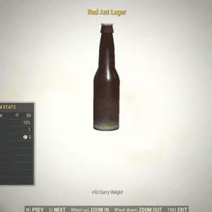 Screenshot of a Fallout 76 item for PC & Steam players, showing the stats.