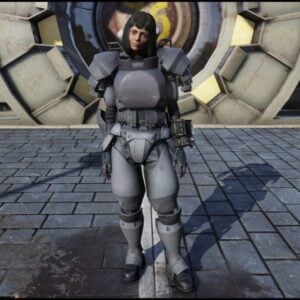 Screenshot of a Fallout 76 Secret Service Armor Set for PC & Steam players, showing the stats.