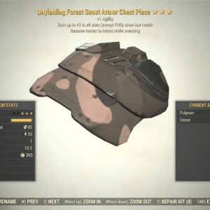 Screenshot of a Fallout 76 item for PC & Steam players, showing the stats.