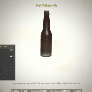 Screenshot of a Fallout 76 item for PC & Steam players, showing the stats.