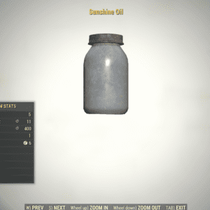Screenshot of a Fallout 76 item for PC & Steam players, showing the stats.