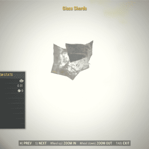 Screenshot of a Fallout 76 item for PC & Steam players, showing the stats.
