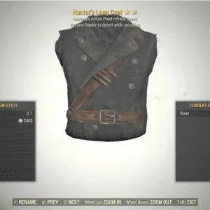 Screenshot of a Fallout 76 item for PC & Steam players, showing the stats.
