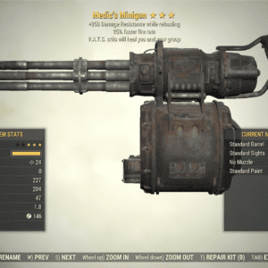 Screenshot of a Fallout 76 item for PC & Steam players, showing the stats.