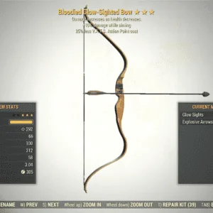 Screenshot of a Fallout 76 item for PC & Steam players, showing the stats.