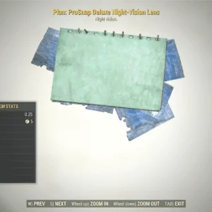 Screenshot of a Fallout 76 item for PC & Steam players, showing the stats.