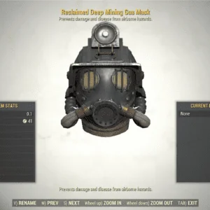 Screenshot of a Fallout 76 Reclaimed for PC & Steam players, showing the stats.