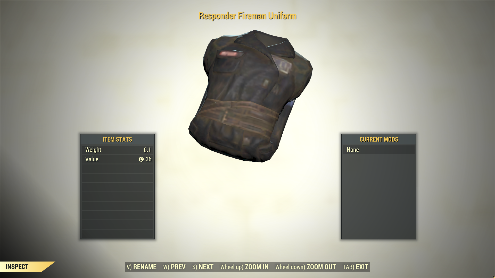 Screenshot of a Fallout 76 item for PC & Steam players, showing the stats.