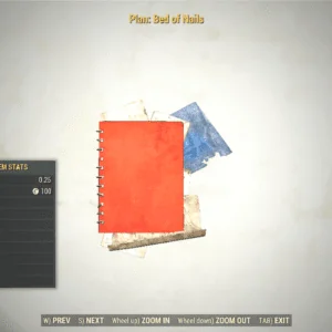 Screenshot of a Fallout 76 item for PC & Steam players, showing the stats.